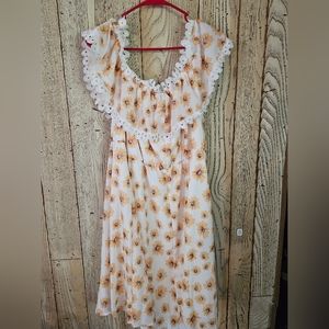 Off shoulder floral dress